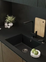 Мойка кухонная Emar Quartz EMQ-1555.P Оникс Мойка кухонная Emar Quartz EMQ-1555.P Оникс