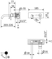 Смеситель для раковины Cezares Leaf BLI1-L-SR С ВНУТРЕННЕЙ ЧАСТЬЮ, sunrise Смеситель для раковины Cezares Leaf BLI1-L-SR С ВНУТРЕННЕЙ ЧАСТЬЮ, sunrise