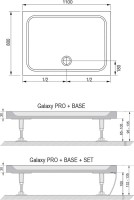 Поддон для душа Ravak Galaxy Pro Chrome Gigant Pro 110х80