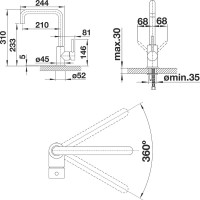 Смеситель для кухни Blanco Mili Silgranit 525107