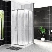 Душевой уголок BelBagno Uno UNO-195-AH-2-120/100-CH-CR стекло рифленое