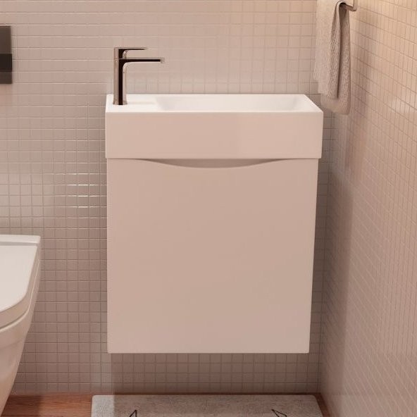 Тумба под раковину Art&Max Liberty R, 50, подвесная, Bianco Lucido