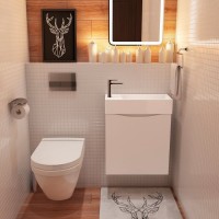 Тумба под раковину Art&Max Liberty R, 50, подвесная, Bianco Lucido