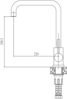 Смеситель для кухни Haiba HB70304-4