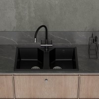 Мойка кухонная Domaci Палермо PR-770-004 черная Мойка кухонная Domaci Палермо PR-770-004 черная