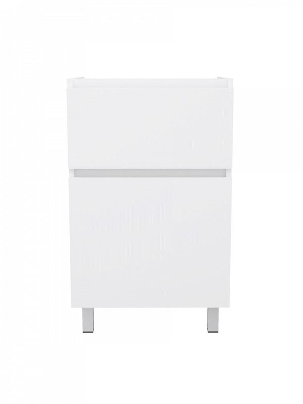 Тумба с раковиной Teymi Laina 50 напольная, матовая белая