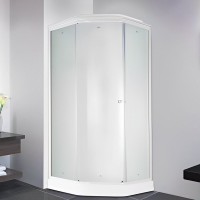 Душевая кабина Parly Penta P911F 90x90, с поддоном, профиль белый, стекло матовое