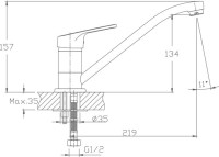 Смеситель для кухни Haiba HB16 HB4816