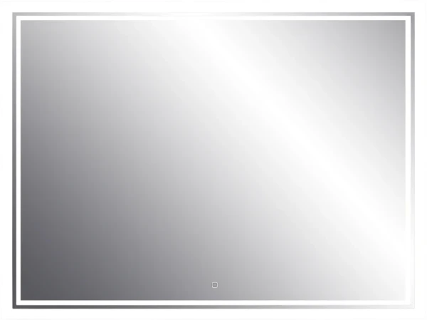 Зеркало Emmy Аврора 250698 120х80, белое, с LED-подсветкой