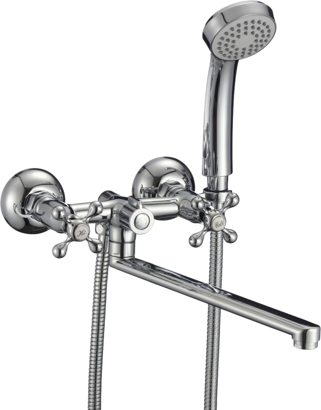 Смеситель с длинным изливом для ванны D-lin 810-F D143810-F хром