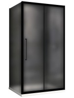 Душевой уголок Abber Schwarzer Diamant AG30110BMH-S80BM 110х80 см, профиль матовый черный, стекло матовое