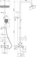 Душевая стойка Lemark Evitta LM0562C