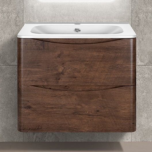 Тумба под раковину Vincea Paola 60, подвесная, темный дуб