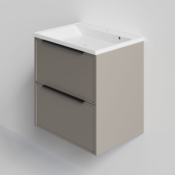 Тумба под раковину La Fenice SIMPLA Cappuccino TWIN бежевая 60 см