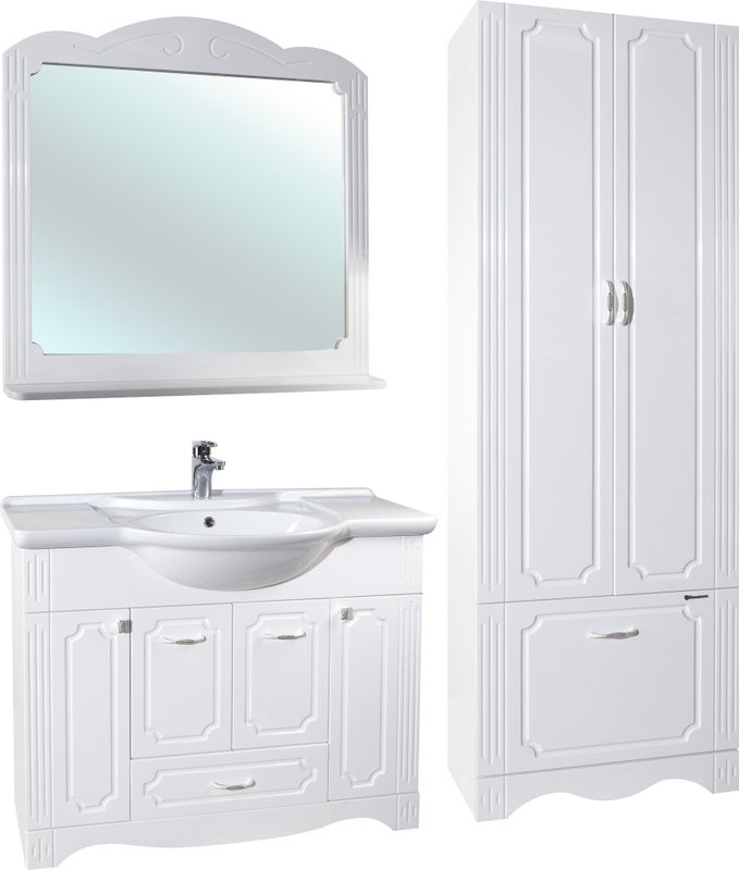 Зеркало Bellezza Кантри 105 с полкой
