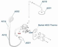 Душевой комплект Wasserkraft A16031 Thermo