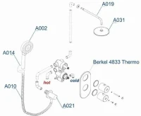 Душевой комплект Wasserkraft A16031 Thermo Душевой комплект Wasserkraft A16031 Thermo
