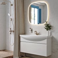 Тумба под раковину без столешницы Aqwella Rodos 105 белая Тумба под раковину без столешницы Aqwella Rodos 105 белая