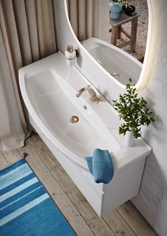 Тумба под раковину без столешницы Aqwella Rodos 105 белая