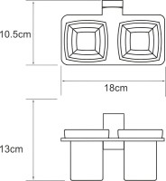 Набор Стакан Wasserkraft Abens K-3228D + Дозатор K-3299