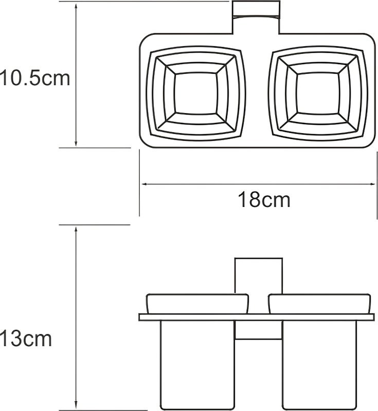 Набор Стакан Wasserkraft Abens K-3228D + Дозатор K-3299