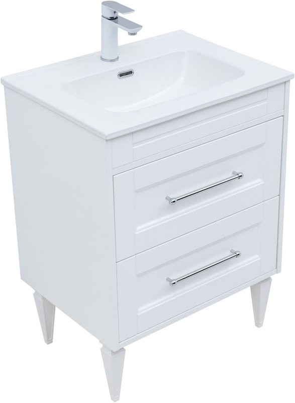 Тумба под раковину без столешницы Aquanet Бостон new 60 белый сатин