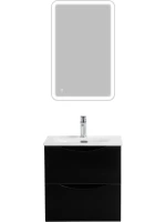 Мебель для ванной комнаты BelBagno Marino-cer-mini 50 подвесная, nero lucido