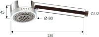 Душевая лейка Remer 321HGX
