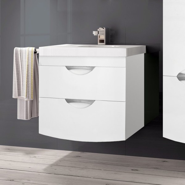 Тумба под раковину Style Line Жасмин-2 60 Люкс Plus, белая