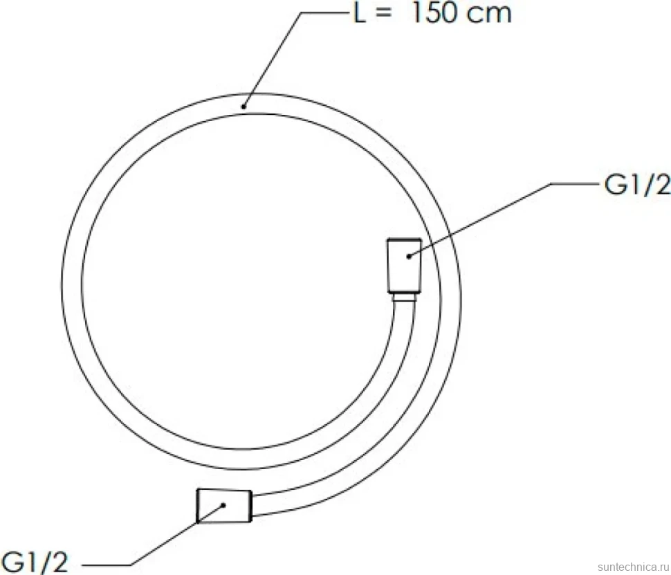Душевой шланг Remer SS332CN150