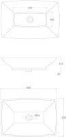 Накладная раковина ArtCeram Jazz JZL002 белый матовый