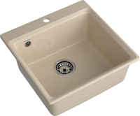 Комплект Мойка GranFest Level LV-510 кашемир + Смеситель MEGA Mega