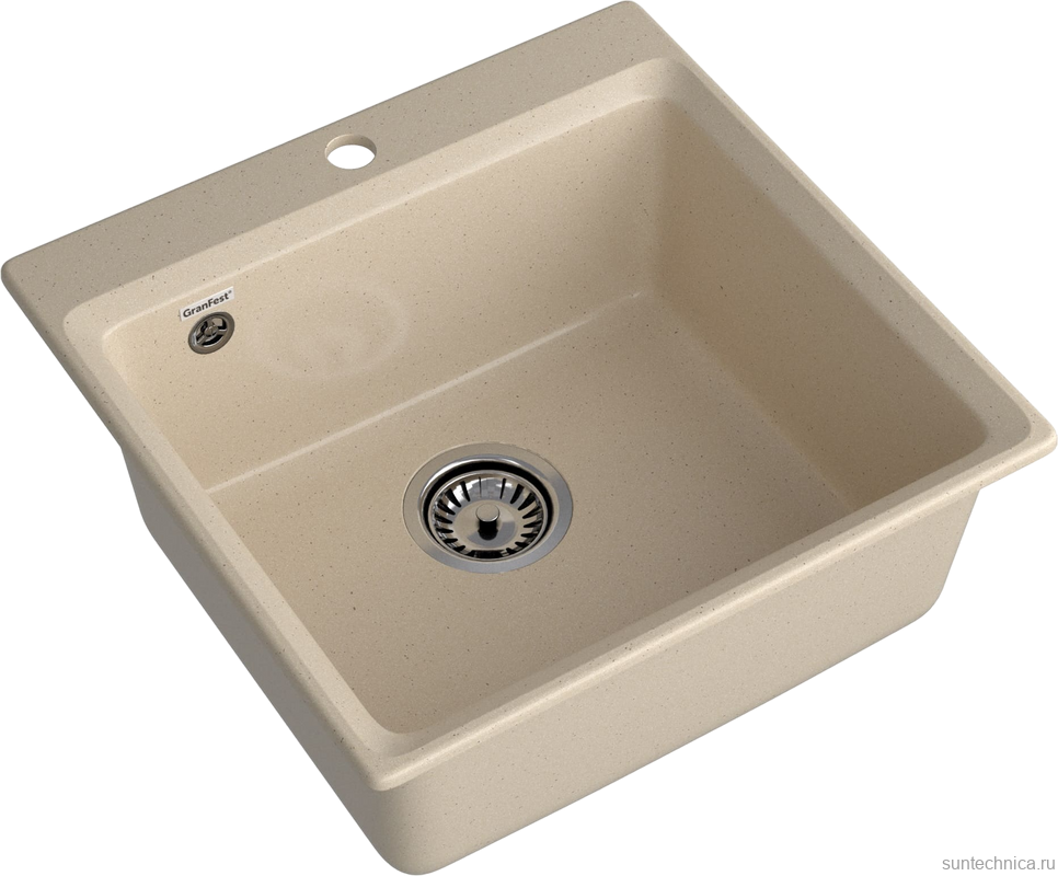 Комплект Мойка GranFest Level LV-510 кашемир + Смеситель MEGA Mega