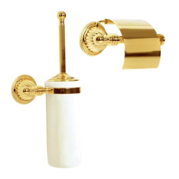 Набор Держатель Boheme Hermitage Gold 10350 + Ершик 10363