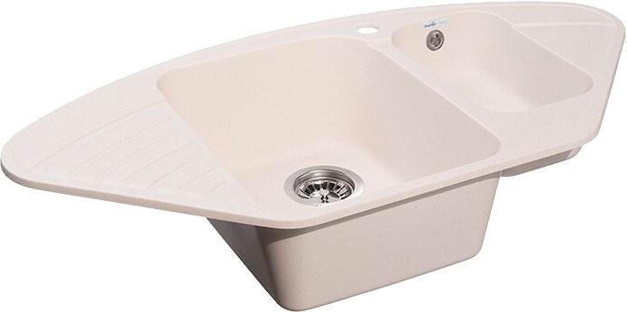 Комплект Мойка GranFest Quarz Z 14 белая + Смеситель MEGA Mega