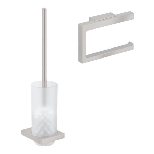 Набор Держатель Keuco Edition 11 11162050000 никель шлифованный + Ершик 11164059000 никель шлифованный