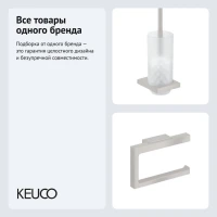 Набор Держатель Keuco Edition 11 11162050000 никель шлифованный + Ершик 11164059000 никель шлифованный