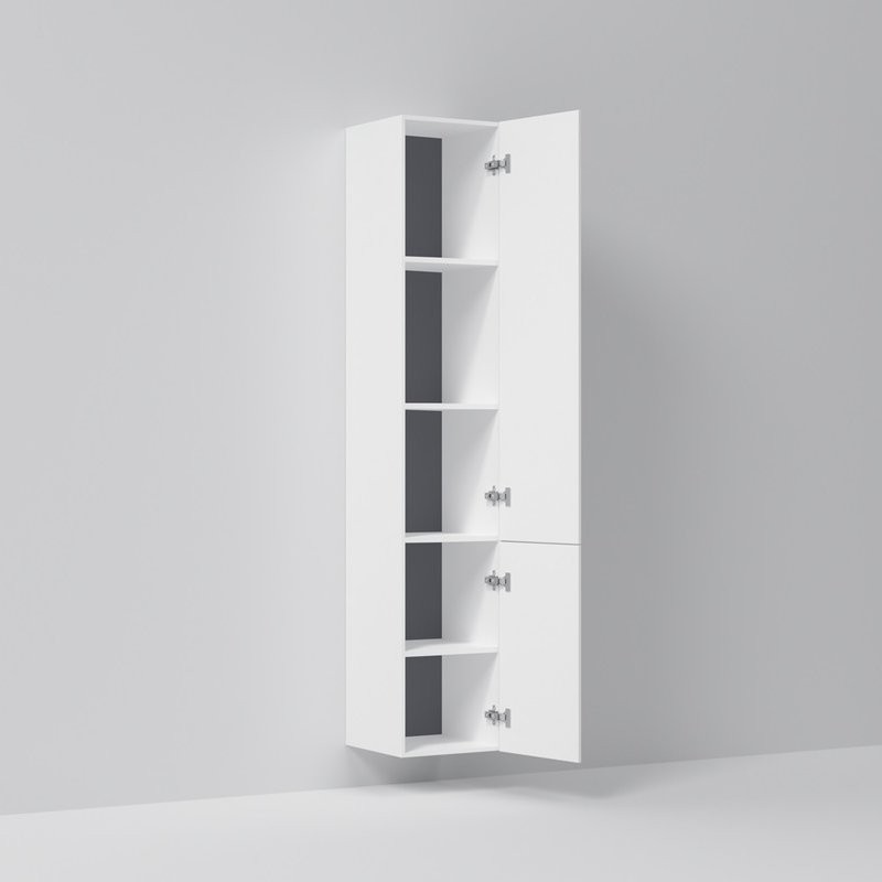 Шкаф-пенал для ванной AM.PM Gem R белый глянец, подвесной