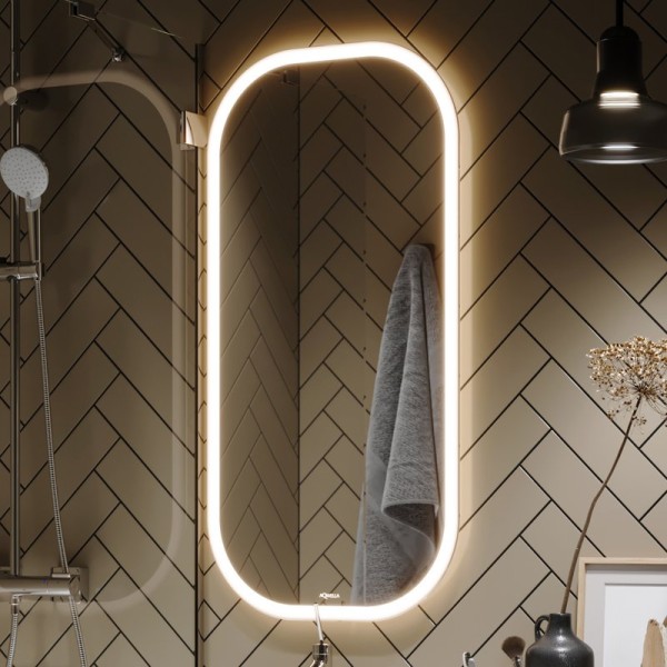 Зеркало Aqwella Soul 55 с подсветкой, с подогревом