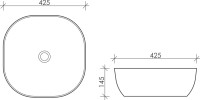 Накладная раковина Ceramicanova Element CN6010
