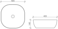 Накладная раковина Ceramicanova Element CN6010