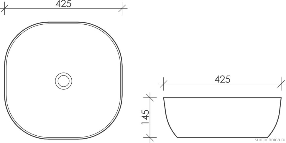 Накладная раковина Ceramicanova Element CN6010