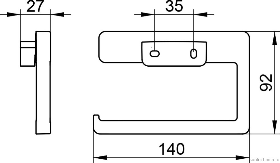Держатель для туалетной бумаги Keuco Collection Moll 12762 латунь шлифованная