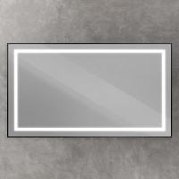 Зеркало BelBagno Kraft 140x80 с подсветкой, черное