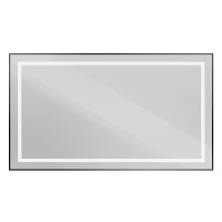 Зеркало BelBagno Kraft 140x80 с подсветкой, черное
