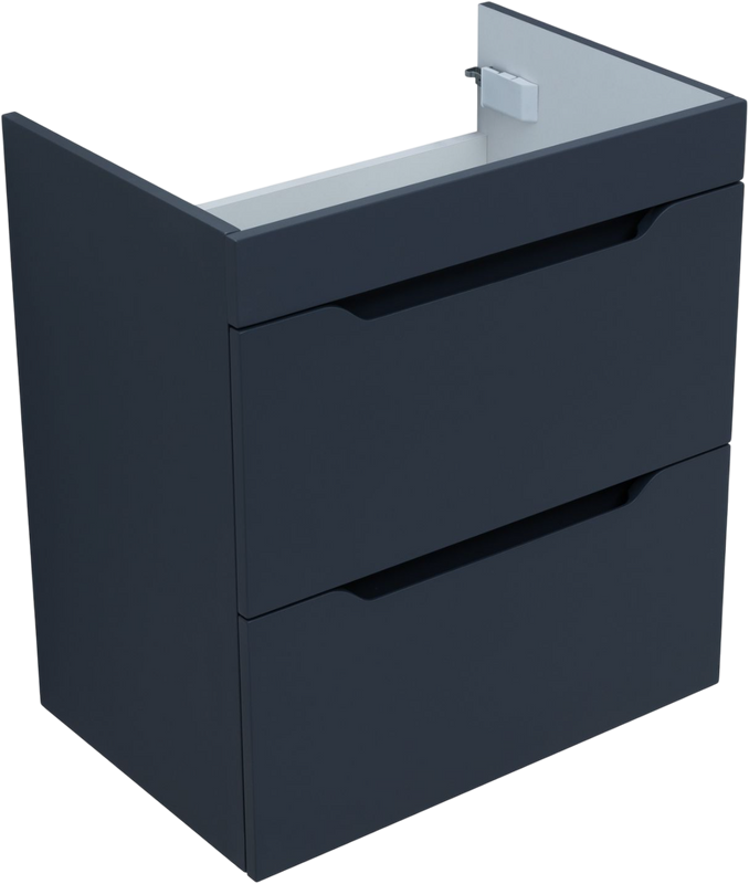 Тумба под раковину без столешницы Aquanet Практика 60 2 ящика, маренго