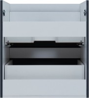 Тумба под раковину без столешницы Aquanet Практика 60 2 ящика, маренго