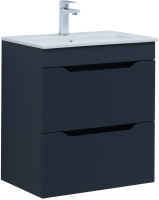 Тумба под раковину без столешницы Aquanet Практика 60 2 ящика, маренго