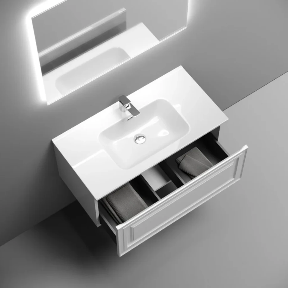 Тумба под раковину Sancos подвесная Very 90 Bianco VR90W