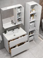 Тумба с раковиной SanStar Ориана 80 напольная, раковина Sanita luxe Fest 80